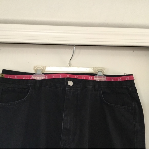 nobody‘s child Wide Leg High Rise Jeans UK Size 16 Blk - Picture 6 of 9